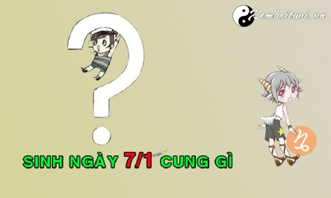 Người sinh ngày 7 tháng 1 thuộc cung gì